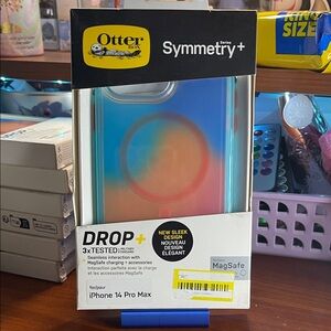 OtterBox Symmetry+ Case for iPhone 14 Pro Max - Blue and Pink Gradient